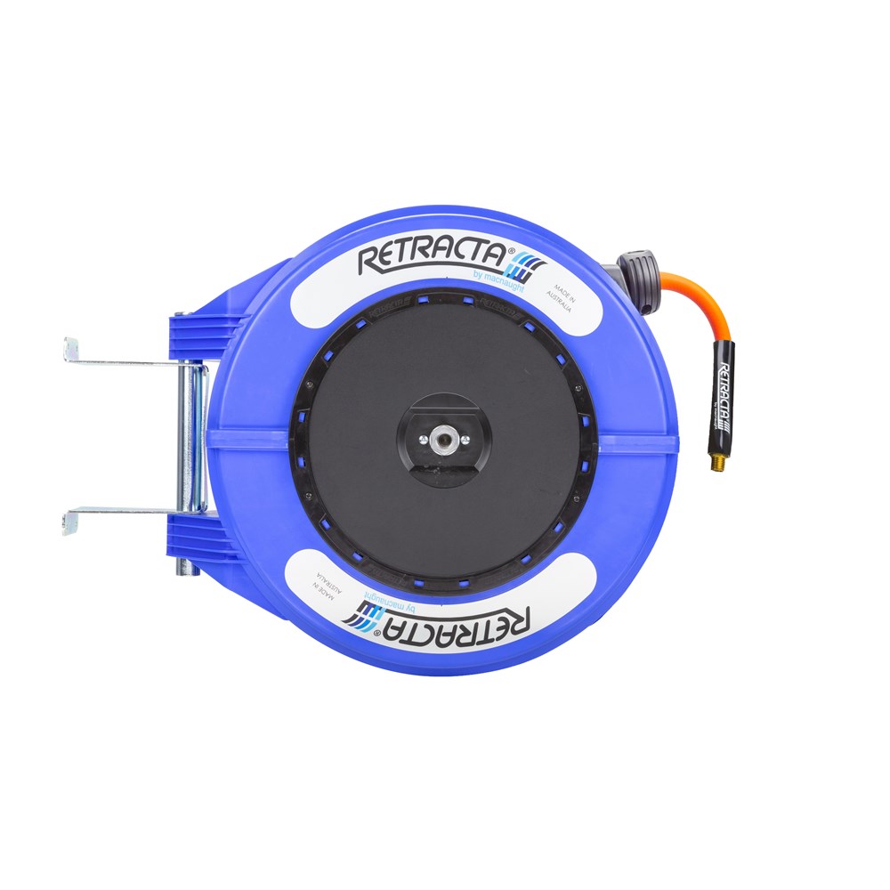 Retracta R3 FLEX Premium veerbediende lucht-waterhaspel met 20m x 3/8 " slang (Blauw)