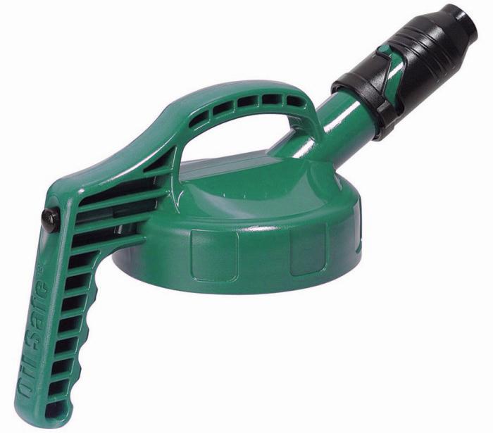 OilSafe Deksel met korte tuit groen