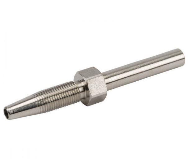 RVS 316 Pijpeind 6mm AF4 1.4401 L30