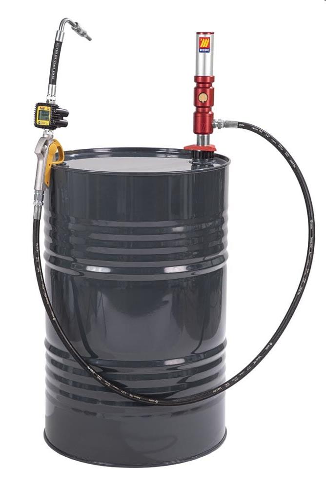 Pneumatische olie set 3:1, 180-220 ltr., incl 3 mtr. 1/2" slang, digitale afgifte meter