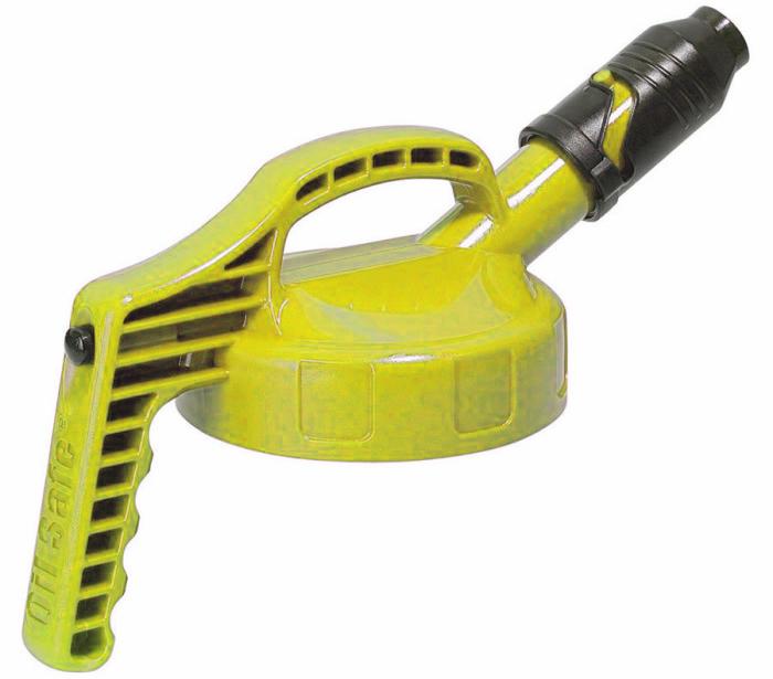 OilSafe Deksel met korte tuit geel