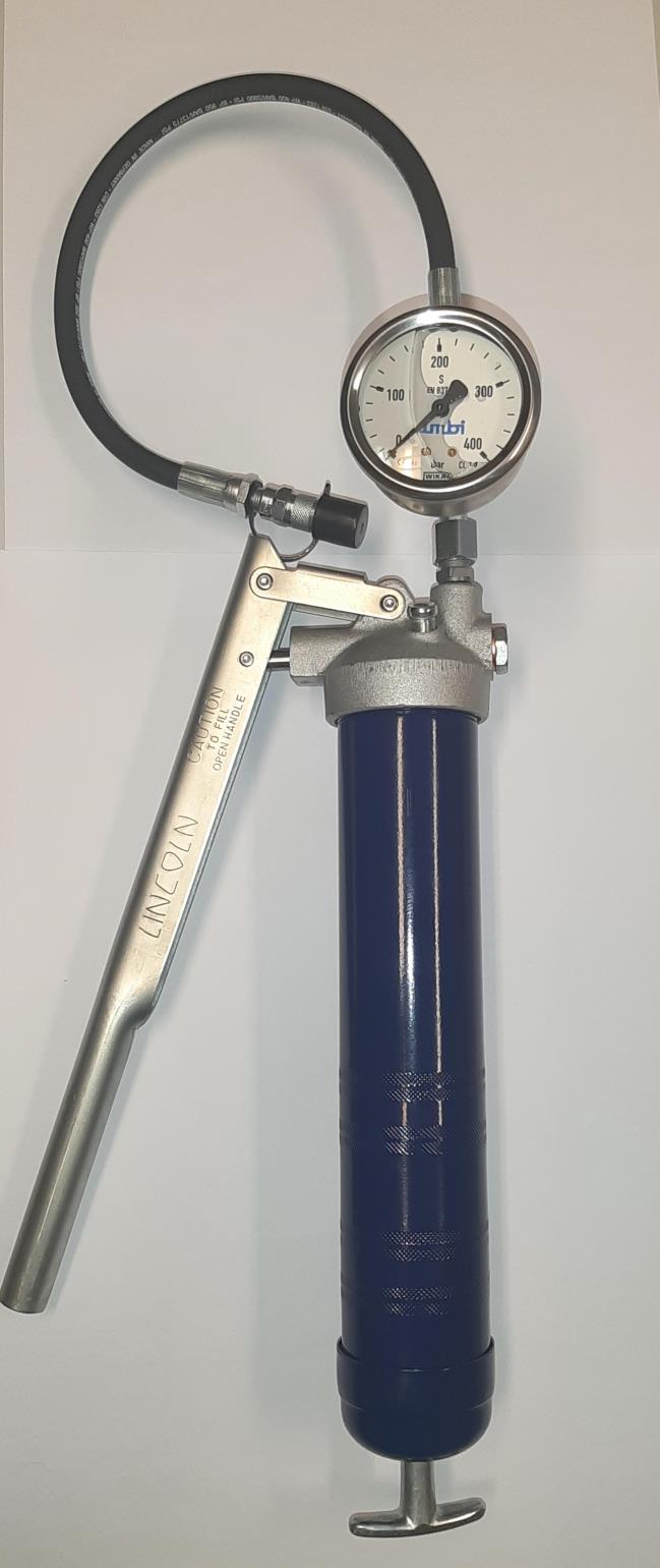 Lincoln 1147 vetspuit met manometer