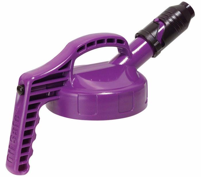 OilSafe Deksel met korte tuit paars