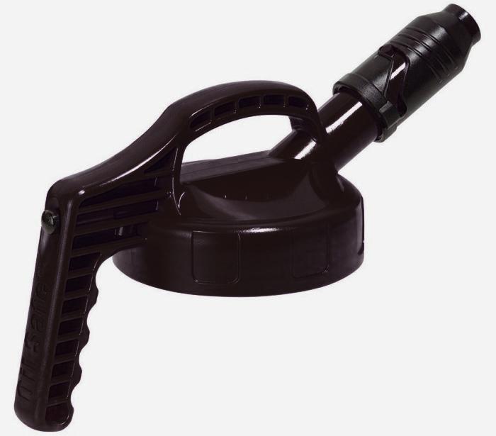 OilSafe Deksel met korte tuit zwart