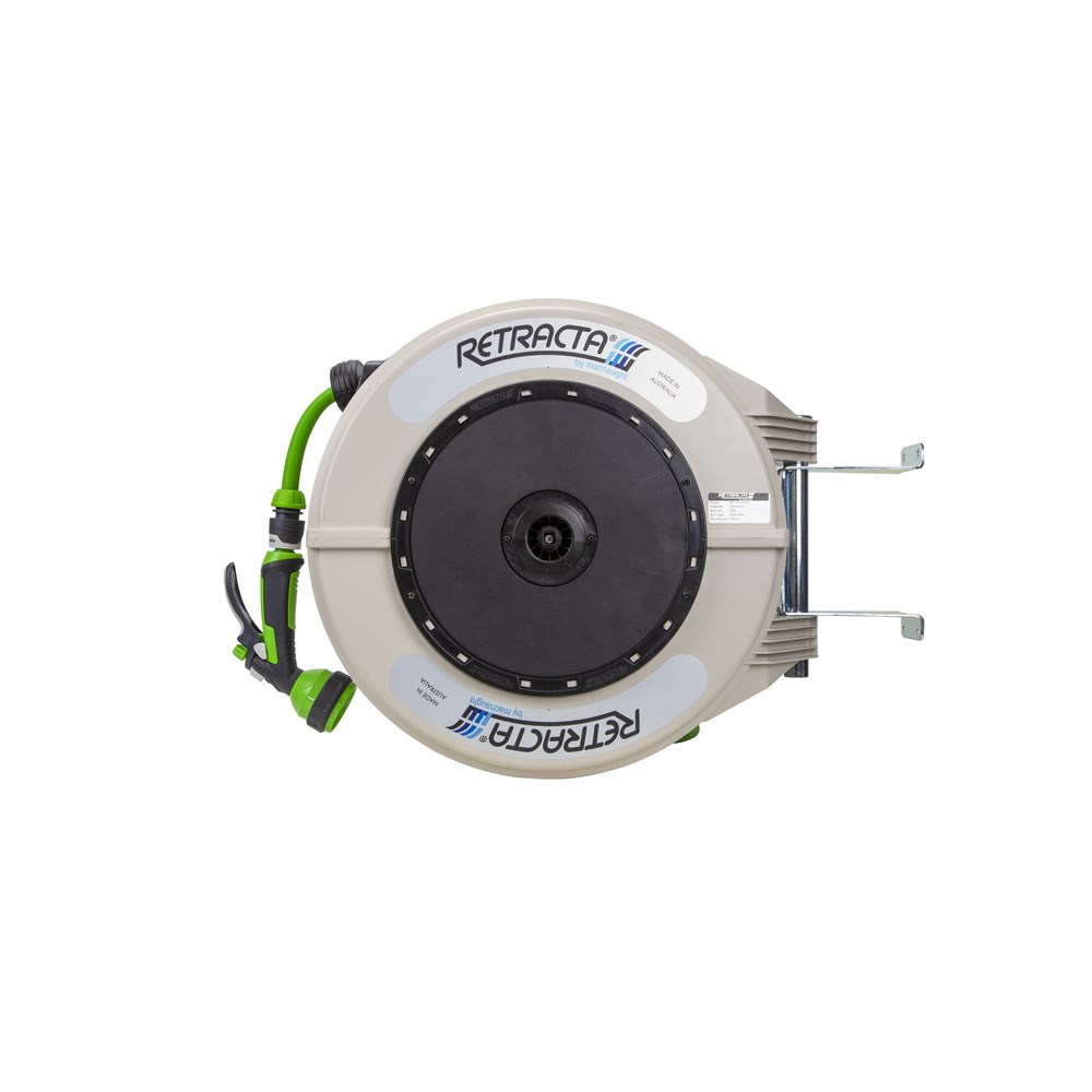 Retracta R3 FLEX RACR veerbediende tuinslang waterhaspel met 18m x 1/2 " slang (Beige)