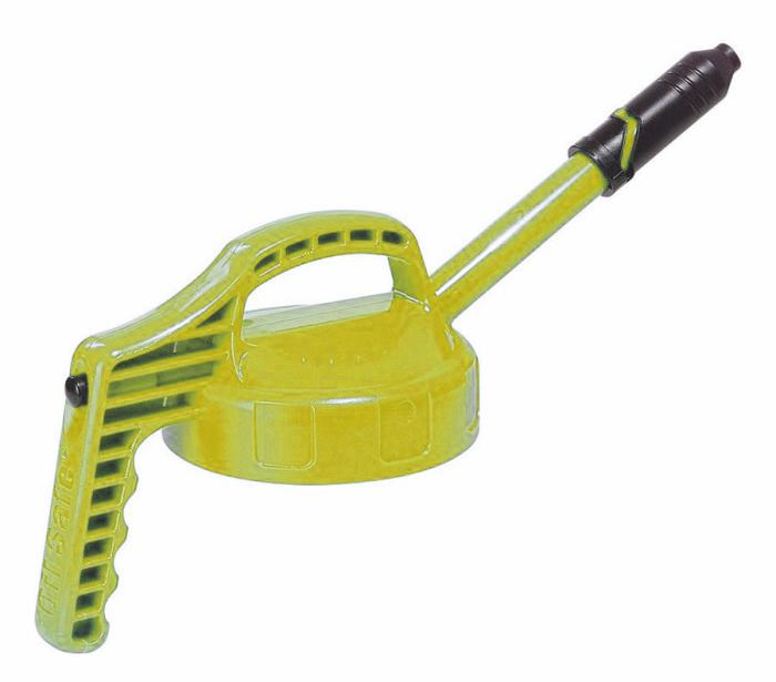 OilSafe Deksel met lange tuit geel