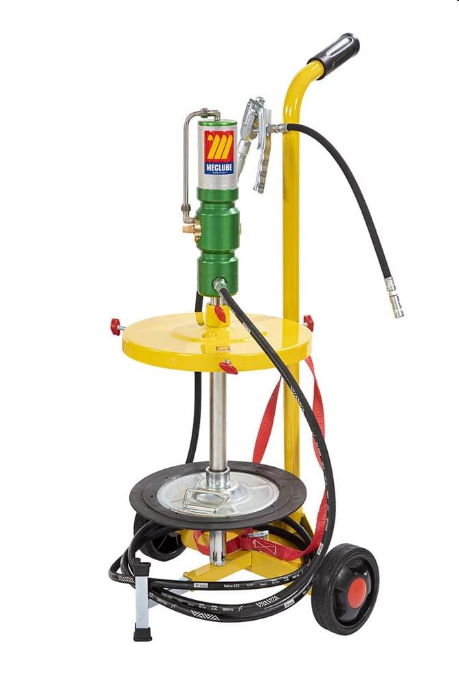 Pneumatische vetpomp verrijdbaar 18-30 KG  Ø260-320 mm