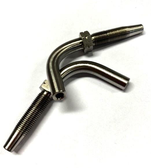 RVS Pijpeind 8 mm 90° AF 6,3 (D 8 L 36 | 840 bar | 6,35 x 11,3) 316 1.4401