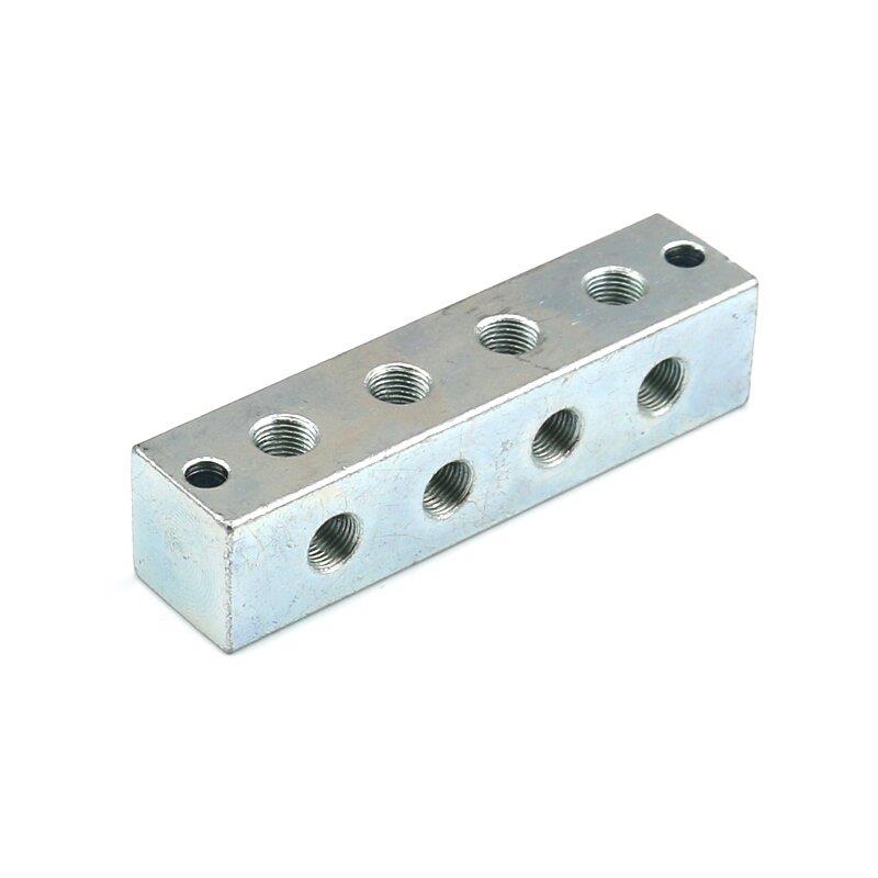 4x4 Smeernippelblok staal verzinkt M10x1 2 x Bev.gat.