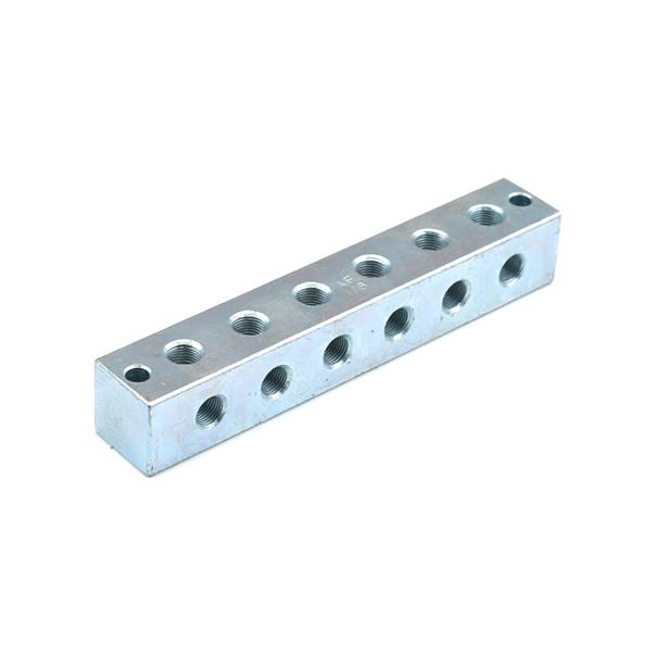 6x6 Smeernippelblok staal verzinkt M10x1 2 x Bev.gat.