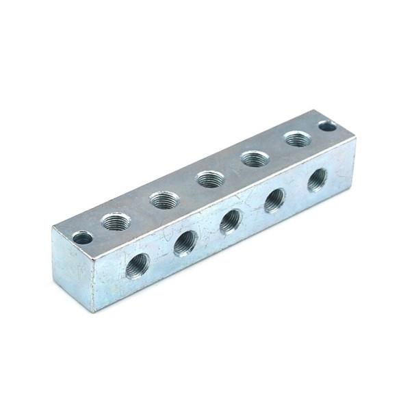 5x5 Smeernippelblok staal verzinkt M10x1 2 x Bev.gat.