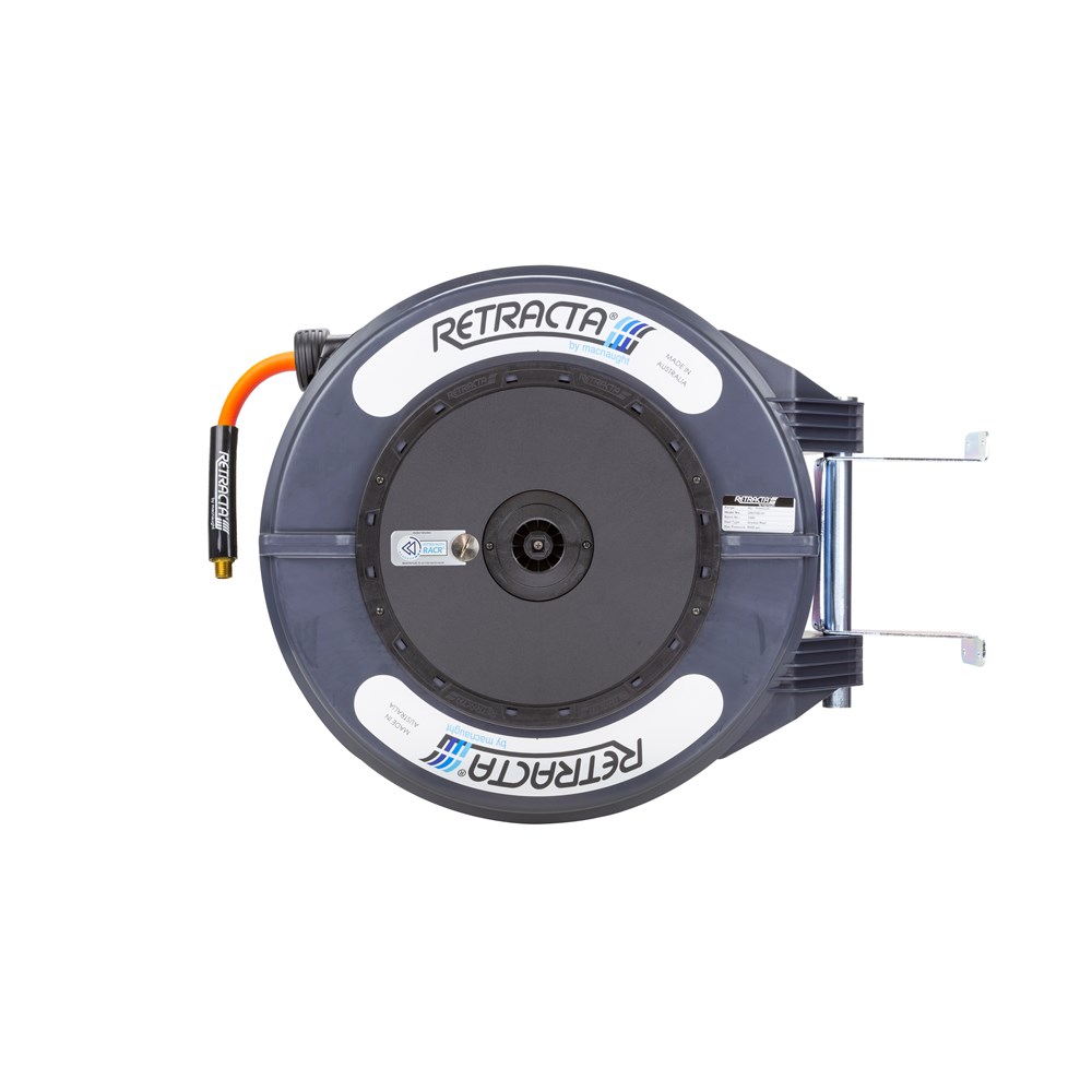Retracta R3 FLEX RACR veerbediende lucht-waterhaspel met 20m x 3/8 " slang (Donkergrijs)