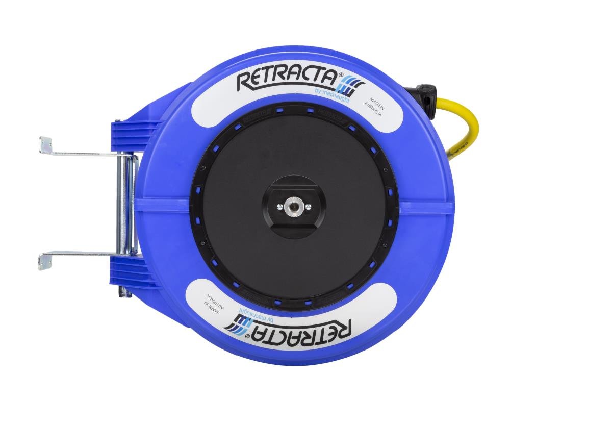 Retracta R3 standaard veerbediende Lucht- waterhaspel met 20m x 1/2 " slang (blauw)